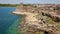 Aerial view of the Aragonese castle of Le Castella, Le Castella, Calabria, Italy