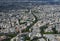 Aerial view of the Arc de Triomphe in Paris