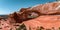 Aerial view of the Arches National Park in Arizona, USA.