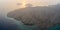 Aerial View of Arid Islands at Sunrise in Komodo