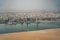 Aerial view around Al Raha creek with Al Sail Tower building and Aldar headquarter building