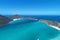 Aerial view of Arraial do Cabo beach, Rio de Janeiro, Brazil