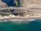 Aerial view of Arroyo Hondo Bridge on PCH Highway 1