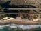 Aerial view of Arroyo Hondo Bridge on PCH Highway 1