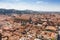 Aerial view from Asinelli tower in Bologna, Italy