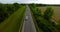 Aerial View of Asphalt Road