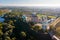 Aerial view of Assumption Cathedral in Ryazan, Russia