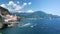 Aerial view of Atrani famous coastal village located on Amalfi Coast, Italy