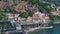 Aerial view of Atrani famous coastal village located on Amalfi Coast, Italy.