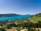 AERIAL view of Attersee lake, Attersee, Upper Austria, Austria