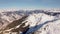 Aerial view of the Austrian small winter town