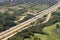 Aerial View Auto Freeway Interstate Interchange