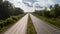 Aerial view of the Autobahn with good asphalt