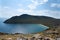 Aerial view of Aya Bay - one of many picturesque bays of Lake Baikal