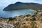 Aerial view of Aya Bay - one of many picturesque bays of Lake Baikal