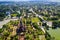 Aerial view of Ayutthaya Historical Park and old temple in Aytthaya.