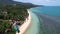 Aerial view of Baan Tai Beach in the north of Koh Samui island, Thailand