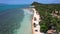 Aerial view of Baan Tai Beach in the north of Koh Samui island, Thailand