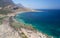 Aerial view on  Balos lagoon. Crete, Greece