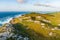 Aerial view of Banba\\\'s Crown, iconic gem of Malin Head, Ireland\\\'s northernmost point, famous Wild Atlantic Way