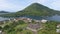 Aerial view of Banda Neira beautiful Island in Maluku, Indonesia