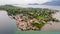 Aerial view of Banda Neira island