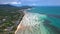 Aerial view of Bang Makham Beach in koh Samui, Thailand