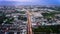 Aerial view of bangkok suburb