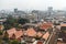 Aerial view of Bangkok from Wat Saket