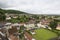 Aerial view of Banwell village, North Somerset, UK