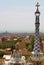 Aerial view of Barcelona Spain from Park Guell