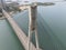 Aerial view of Barelang Bridge, a landmark and iconic bridge in Batam, Indonesia