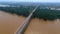 Aerial View of Barito Bridge in South Borneo