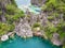 Aerial view of Barracuda Lake on paradise island, Coron, Palawan, Philippines - tropical travel destination