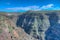 Aerial view of Barranco de Arure at La Gomera, Canary Islands, Spain