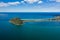 Aerial view of Barrenjoey Head and Palm Beach