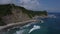 Aerial view of the Barrigona Beach, Costa Rica