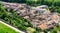 Aerial view of the base city of Carcassonne