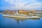 Aerial View of Battleship New Jersey