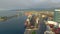 Aerial view of Batumi seaport