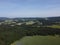 Aerial view of the Bavarian Forest near Falkenstein, Germany