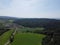 Aerial view of the Bavarian Forest near Falkenstein, Germany