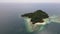 Aerial View of The Beach Area of Islands Along Kota Kinabalu, Borneo Malaysia