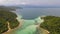 Aerial View of The Beach Area of Islands Along Kota Kinabalu, Borneo Malaysia