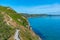 Aerial view of a Beach at Kaka point in New zealand