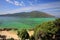 Aerial view of beach and turquoise crystal Andaman sea at Koh Lipe