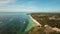 Aerial view beautiful Alona beach on a tropical island Bohol. Philippines.