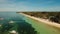 Aerial view beautiful Alona beach on a tropical island Bohol. Philippines.