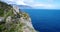 Aerial view of beautiful Amalfi Coast at southern Italy