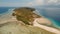 Aerial view beautiful beach on tropical island Menjangan. Bali,Indonesia.